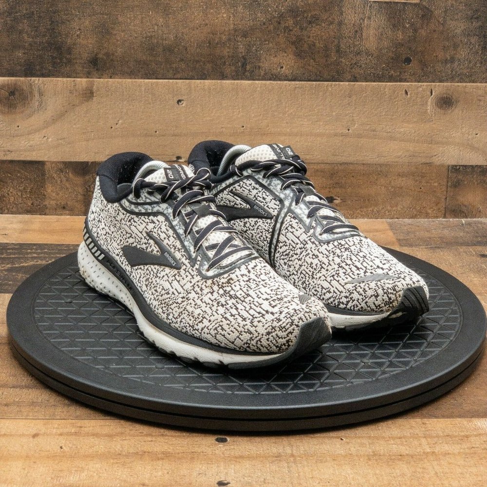 Brooks Adrenaline GTS 20 Men's Athletic Shoes Sneaker Black Ivory Size 10 D